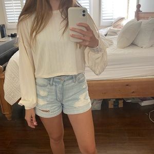 Slightly cropped crewneck